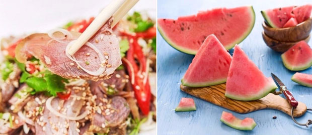 dua-hau-va-thit-cuu Dưa hấu và thịt dê/cừu