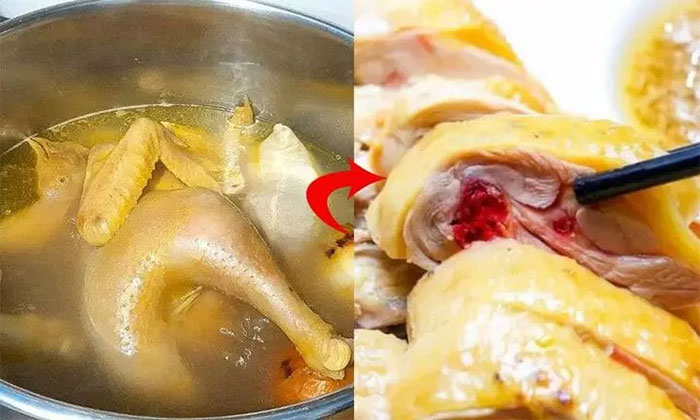 thit-ga-luoc Chắc hẳn bạn đã có đáp án cho câu hỏi vì sao thịt gà luộc mãi vẫn đỏ?