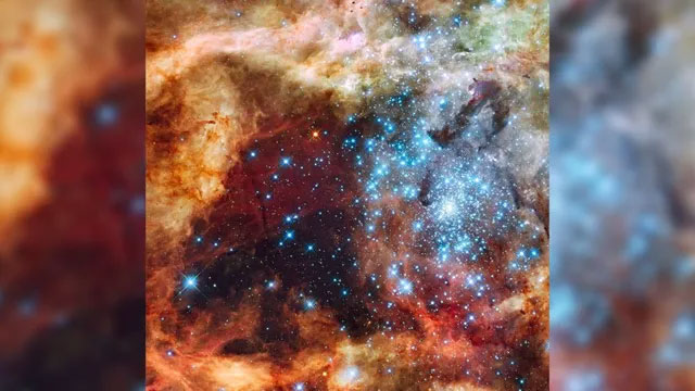 Một hình ảnh ngoạn mục từ Hubble cho thấy "vườn ươm sao" khổng lồ trong Tinh vân 30 Doradus.
