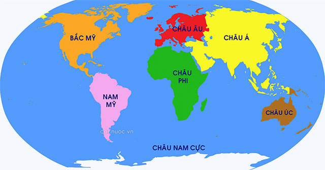 Tìm hiểu về các lục địa trên thế giới