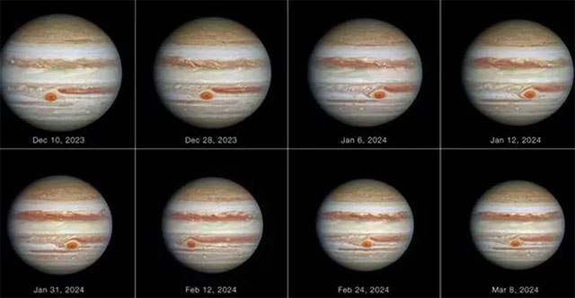Phát hiện mới về Vết Đỏ Lớn trên sao Mộc từ kính viễn vọng Hubble